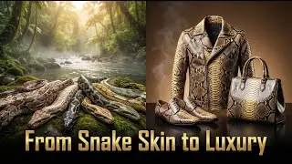 From Snake Skin to Luxury: How Jackets, Shoes & Bags Are Made | Industrial Snake Leather Process