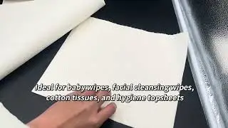 Unbleached 100% Cotton spunlace nonwoven#nonwovenfabric #cottonmaterials #sustainableproducts