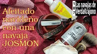 187 - Afeitado navideño con navaja Josmon