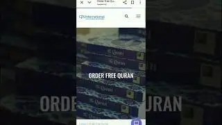 How I Ordered My Dream Quran Online | Free Quran Step by Step Method 🖤