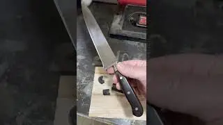 Saving a 40 year old Chef&rsquo;s knife #diy #restoration #kitchenknife