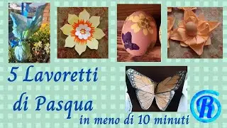 5 lavoretti di pasqua in meno di 10 minuti