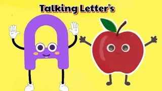 ABCD Talking Letters for Kids 🔤 | Fun Cartoon Alphabet Learning Video | 2025