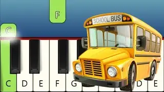 5 Very Easy Children Songs for Children to learn on Piano, Note Names displayed