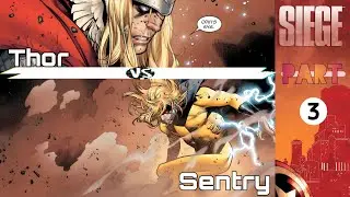 Thor Vs Sentry || Siege Comic Explain : Part 3 ||  In Hindi || MCU review by kavya