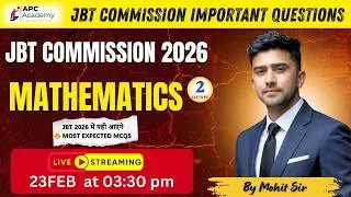 JBT || MATHS || P - 1 Most Important Questions + PYQ #hpjbtcommission #apcacademy #hprca