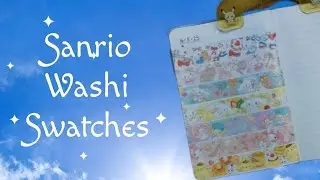 ~*ASMR*~ Let's Do Some Sanrio Washi Tape Swatches