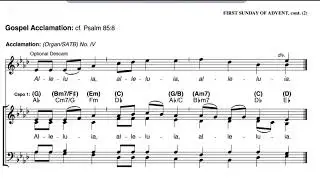 Gospel acclamation (Alleluia )1st Sunday of Advent /Year A