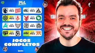 LEGACY, PAIN E MIBR | PGL MASTERS BUCHAREST 2025 - DIA 3 | AO VIVO COM GAULES - Siga @Gaules