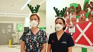 Santa pays a visit to our paediatric wards