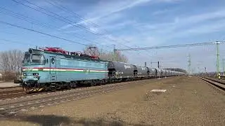 240 098 MV&Aacute; Lamin&aacute;tka with Ermewa grain train