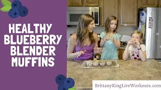 Healthy Blender Blueberry Muffins