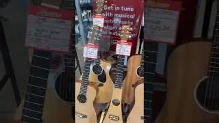 Looking at some Martin Guitars! Do you like the Dreadnought Jr.? 😊❤️ #martinguitar #acousticguitar
