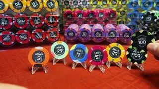 Poker Chip Video 31  -  39mm Ceramic Cards Mold   Aria Tributes