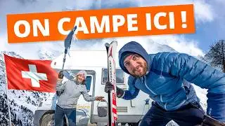 🥶 Au SKI en SUISSE en CAMPING-CAR (+ carnaval Valais) 🇨🇭