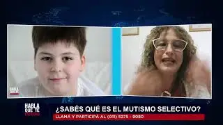 MUTISMO SELECTIVO Cuando los niños no hablan. Entrevista a la Lic.Laura Morrison en canal América tv