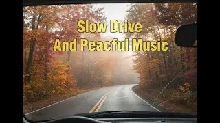 Slow driving with Music Fall scenes
