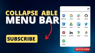 How to Create a Toogle Menu in HTML 5 & CSS | Modern Toggle Menu Design