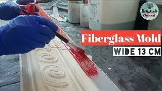 Making the fiberglass mold 13cm for gypsum casting