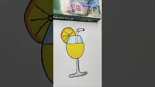 most beautiful lemon juice drawing #shorts #drawing #art