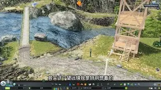 都市天際線，為小村莊建設一個公園，最后還客流量還都是些小朋友 #都市天际线 #Cities：Skylines #模拟游戏 #模拟城市