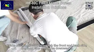 Fixed Frame Projection Screen for Home Theater installation tutorial sharing#projectorscreen #screen