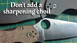 Заточка ножа Spyderco &mdash; стоит ли добавлять выемку для заточки?