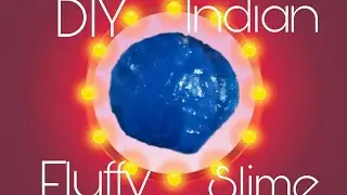 (DIY) fluffy slime| How to make slime with Indian products