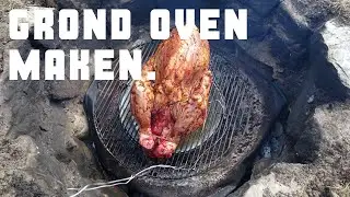 Grond oven bouwen en een lam er op bereiden - Bbq Master