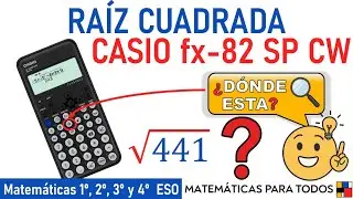 C&oacute;mo hacer RA&Iacute;CES CUADRADAS con Casio fx-82 SP CW (Tutorial R&aacute;pido) 🖩