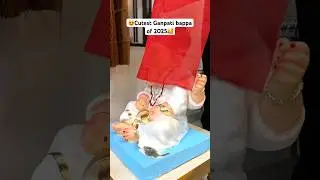 Cutest Ganpati Bappa of 2025 #shortsfeed #firstLook #lordganesha