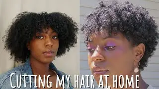 I cut my hair !! | DIY Tapered Cut on Natural Hair