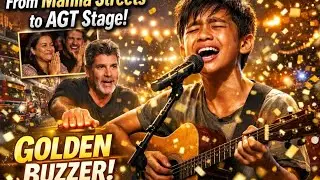 From Manila Streets to AGT Stage: Filipino Boy Wins Golden Buzzer!..