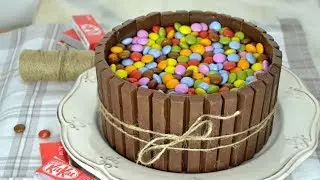 Tarta de chocolate y kit kat ¡Deliciosa y muy fácil de preparar!