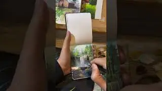 You Won&rsquo;t Believe This Mini Waterfall Painting #menorahcreatif #menorahsketchbook #sketchbook