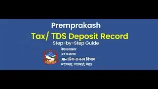 Tax Deposit gareko kasari herne #IRD ko site ma gayar