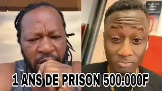 Diobala Chico 1 ans de Prison amende 500.000f