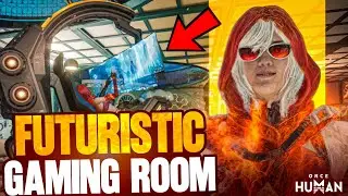 I Built a Futuristic Gaming Room in Once Human 🤯 | Base Design Tour #oncehuman