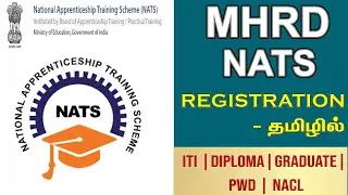 MHRD NATS Registration in Tamil - Pwd Apprentice Training 2020