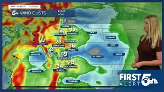 Winds crank up early on Monday in southern Colorado