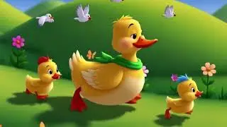 🦆🦆🦆🦆🦆 F&uuml;nf kleine Enten &ndash; Lustiges Kinderlied auf Deutsch