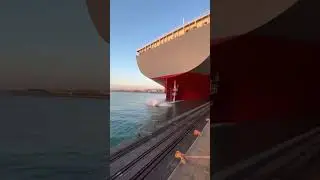 Ship Launch from Stern &ndash; Satisfying Moment 🌊