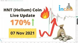 HNT (Helium) Coin Pumping 170% Hike🔥 3K to 8K #Live #Update on #WazirX on 07/11/21 | #InCome | #HNT