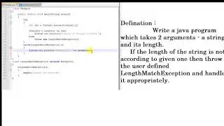 How  to Create User Defined Exception in JAVA With Example