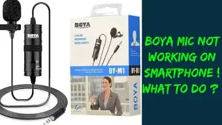 Boya Mic Not Working In Android Smartphone Problem Solved | How To Use Boya Mic In Smartphone.