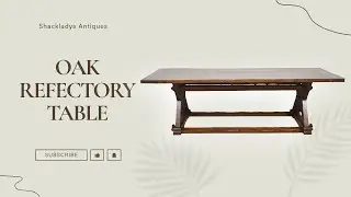 Oak Refectory Table &ndash; Solid Wood Dining Table #furniture #AntiqueFurniture #vintage #Viral #decor