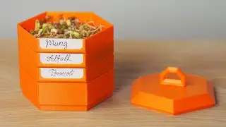 3d printed hexagon seed sprouter tray