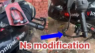 CNC lever protector guard ! 😊 Ns modification ! Bike modification ! #ns #ns160 #ns200 #automobile