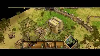 Age of Mythology (AOM) 1vs1 Titan AI Map Blue Lagoon Set shifting sands vs Oranos