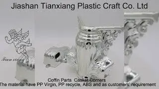 Hardware Plastic Casket Corner Coffin Fittings Iron Tubes